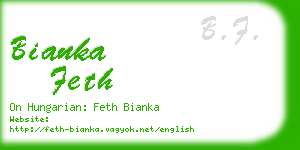 bianka feth business card